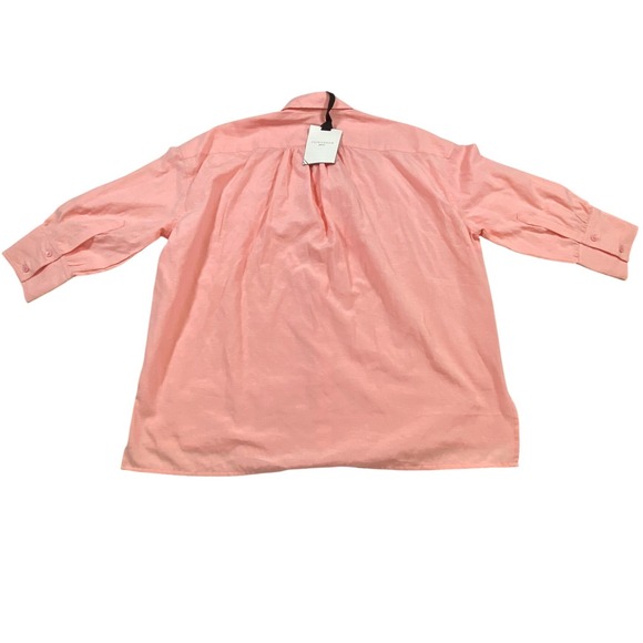 POMANDER place Pink Adair Boyfriend Shirt Long Sleeve Tuckernuck Size M - Picture 2 of 13
